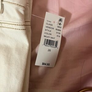 pacsun white cargo jeans in a size 26